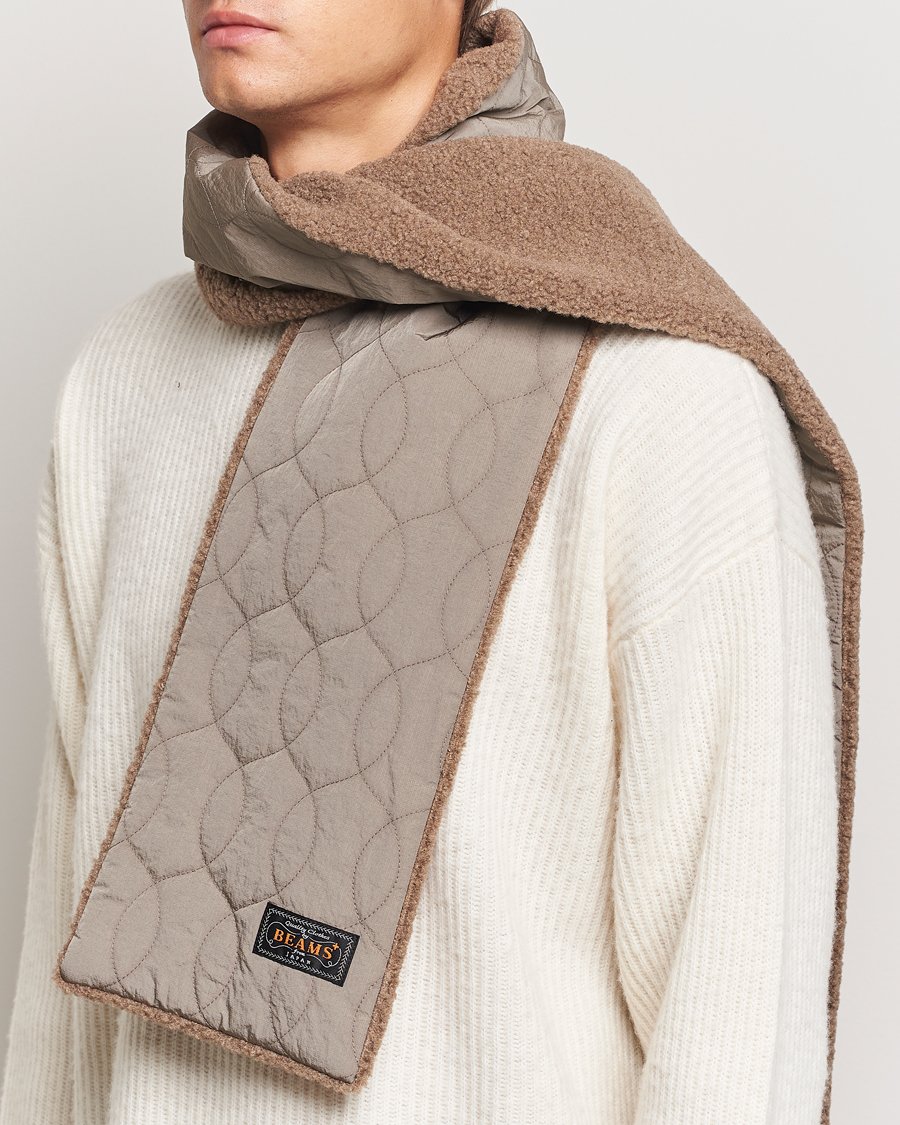 Herr |  | BEAMS PLUS | Muffler Boa Quilt Khaki