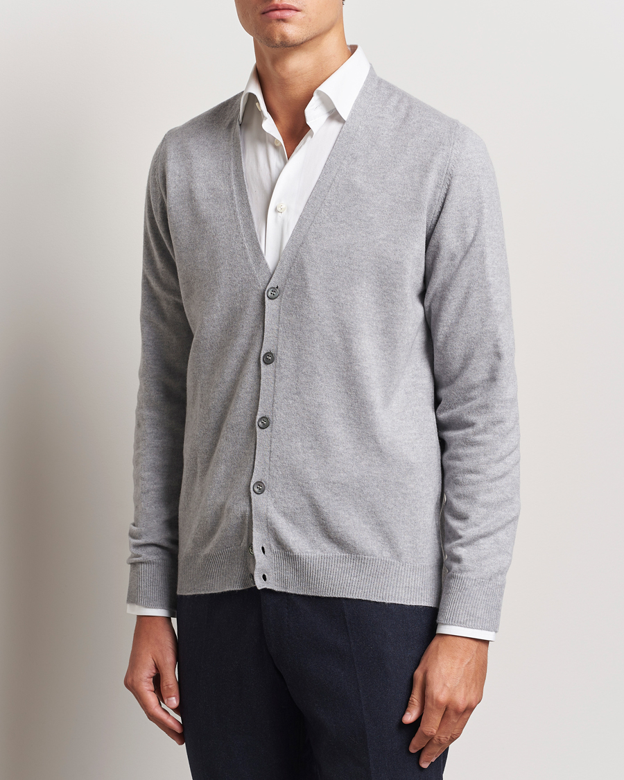 Herr |  | Gran Sasso | Wool/Cashmere Cardigan Light Grey