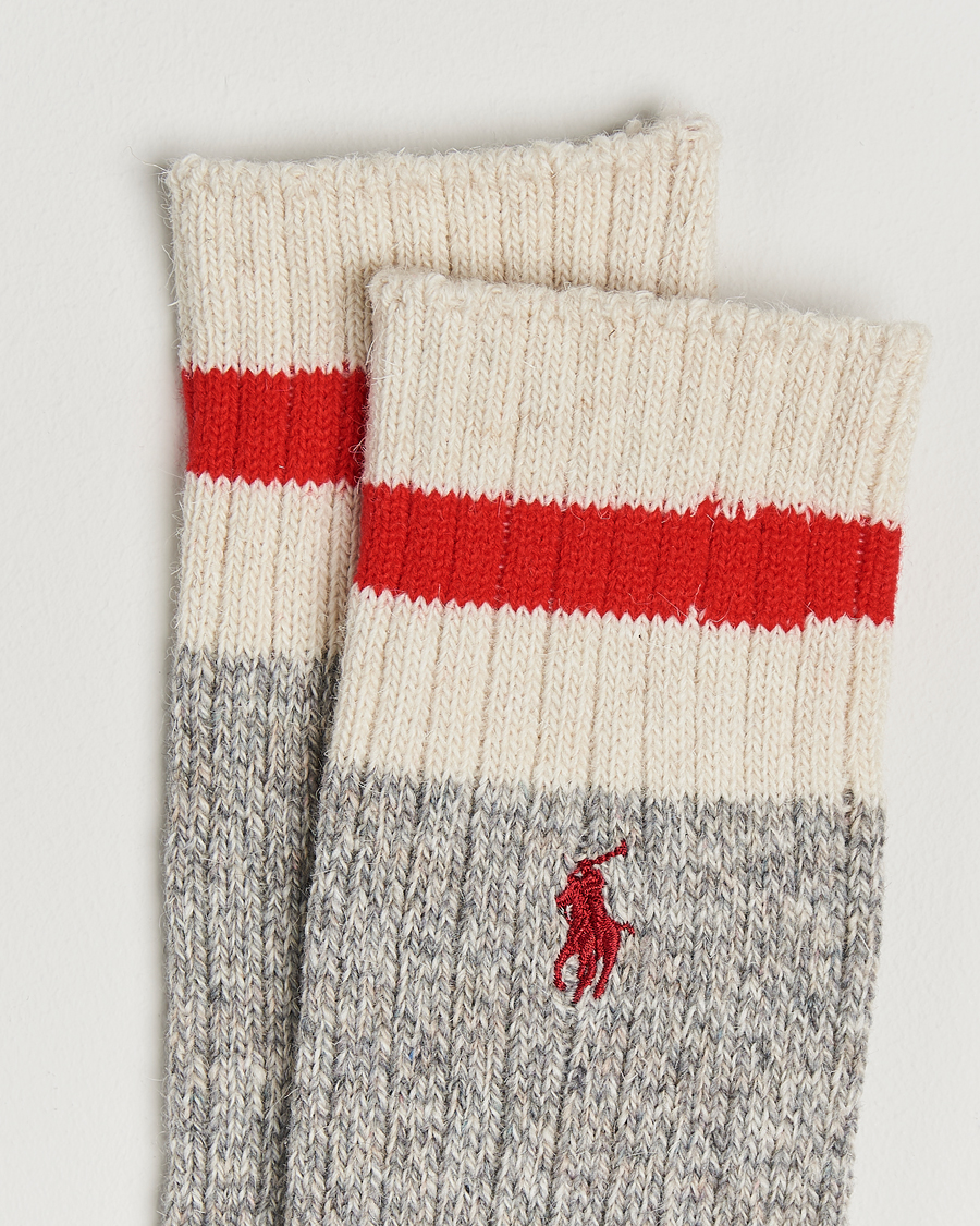 Herr |  | Polo Ralph Lauren | Wool Rag Boot Sock Grey Heather