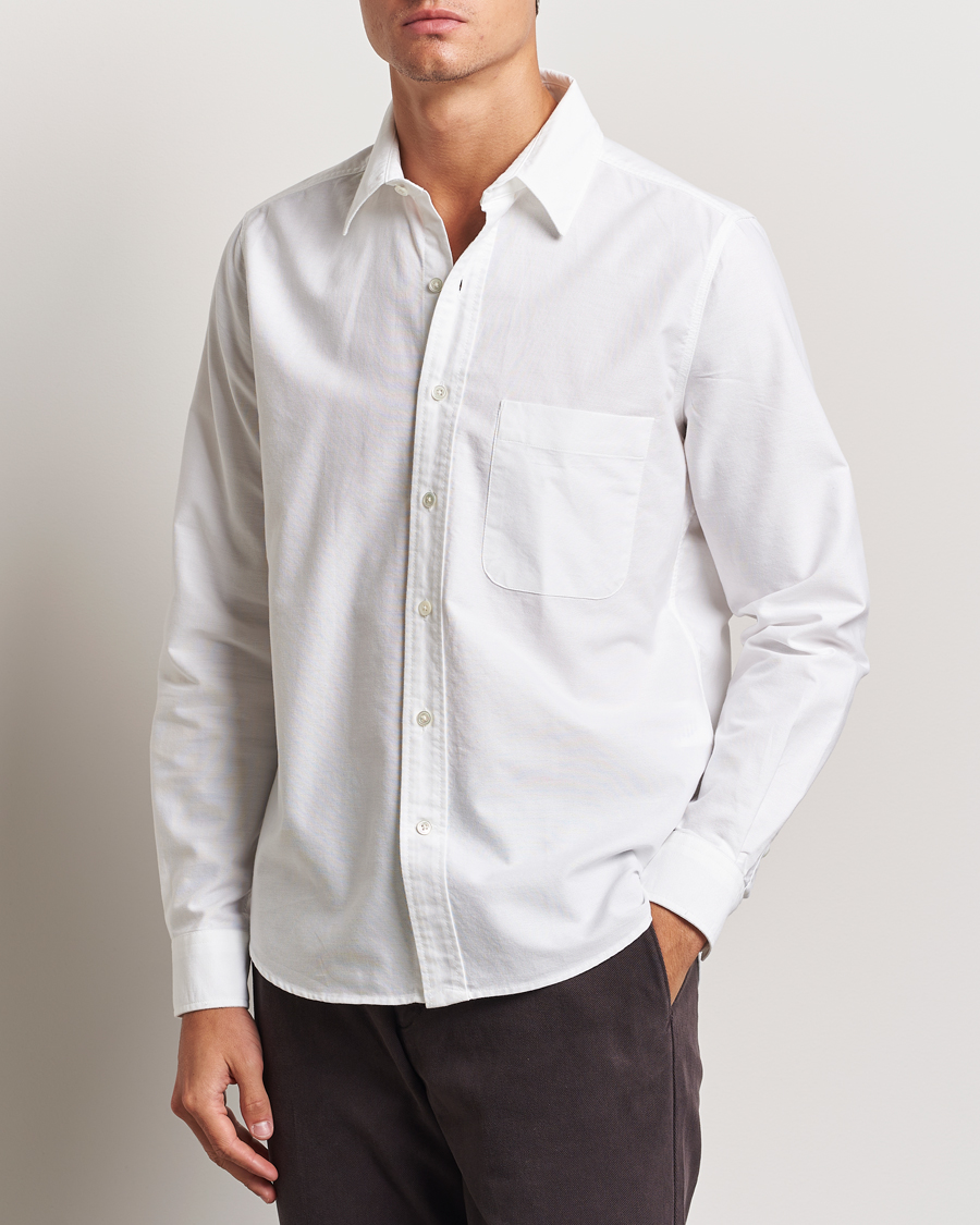 Herr |  | A Day\'s March | Mason Dyed Oxford Shirt White