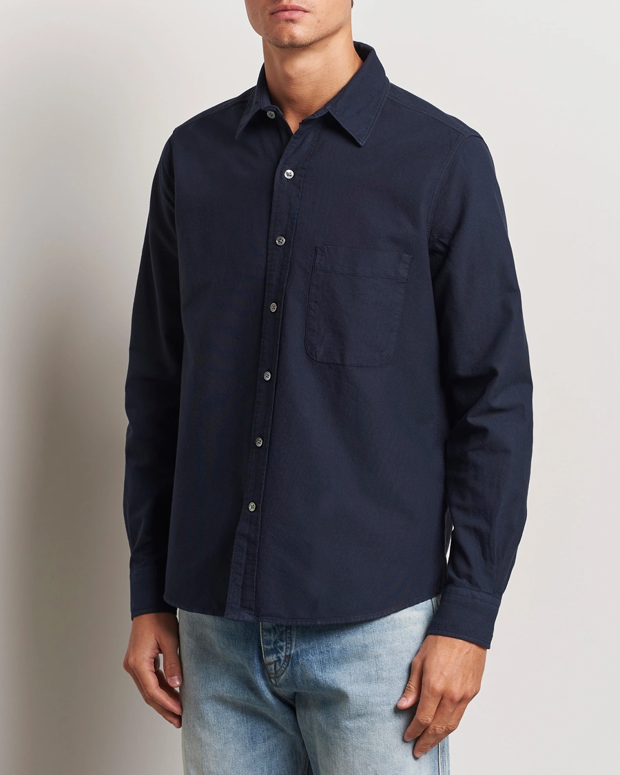 Herr |  | A Day\'s March | Mason Dyed Oxford Shirt Navy