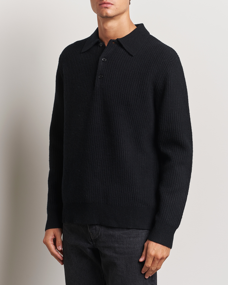 Herr |  | A Day\'s March | Dover Lambswool Polo Black