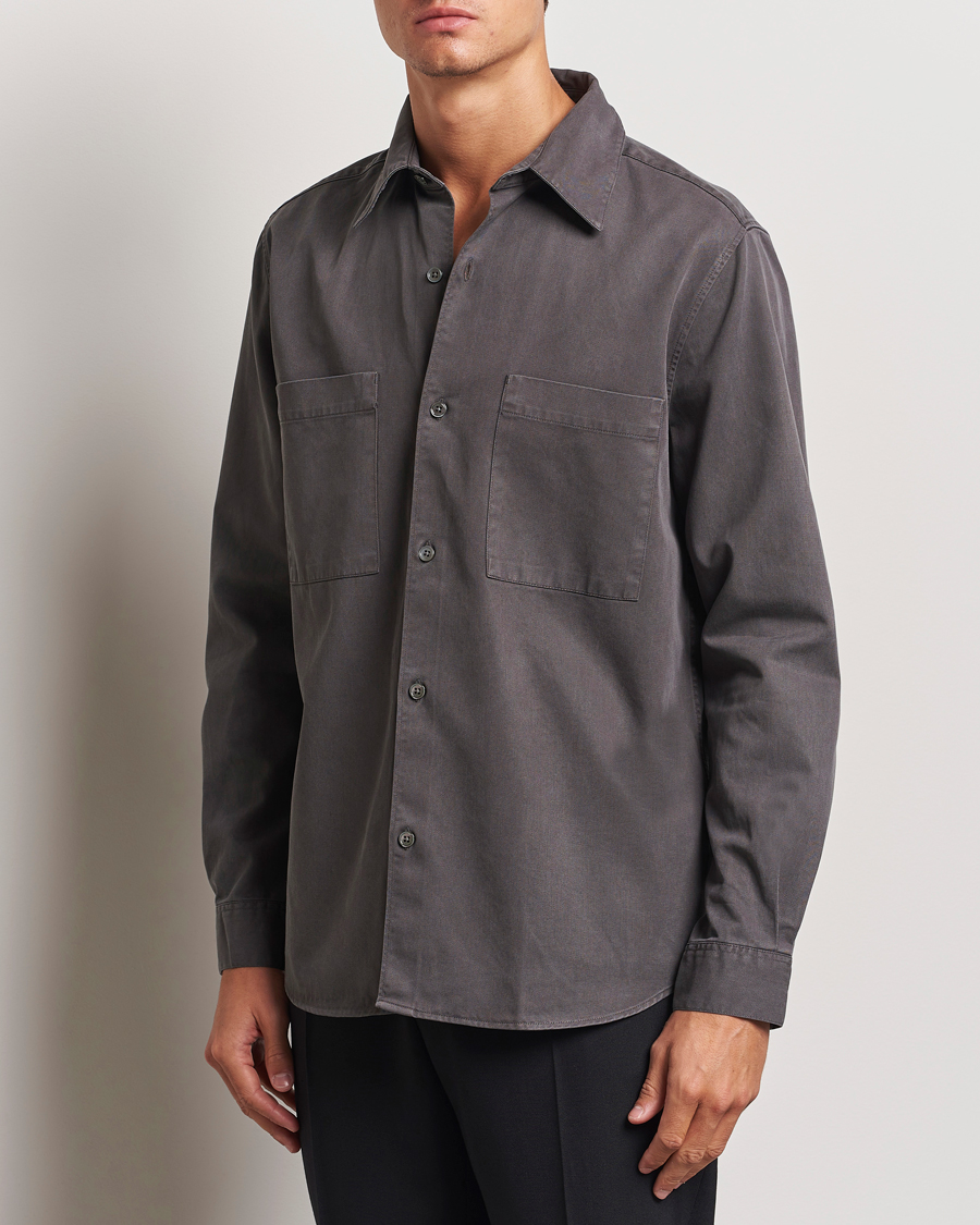 Herr |  | A Day\'s March | Farleigh Lyocell Shirt Dark Grey