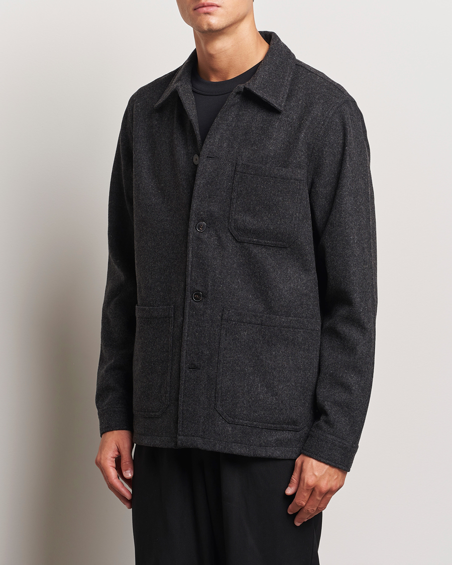 Herr |  | A Day\'s March | Original Wool Overshirt Charcoal