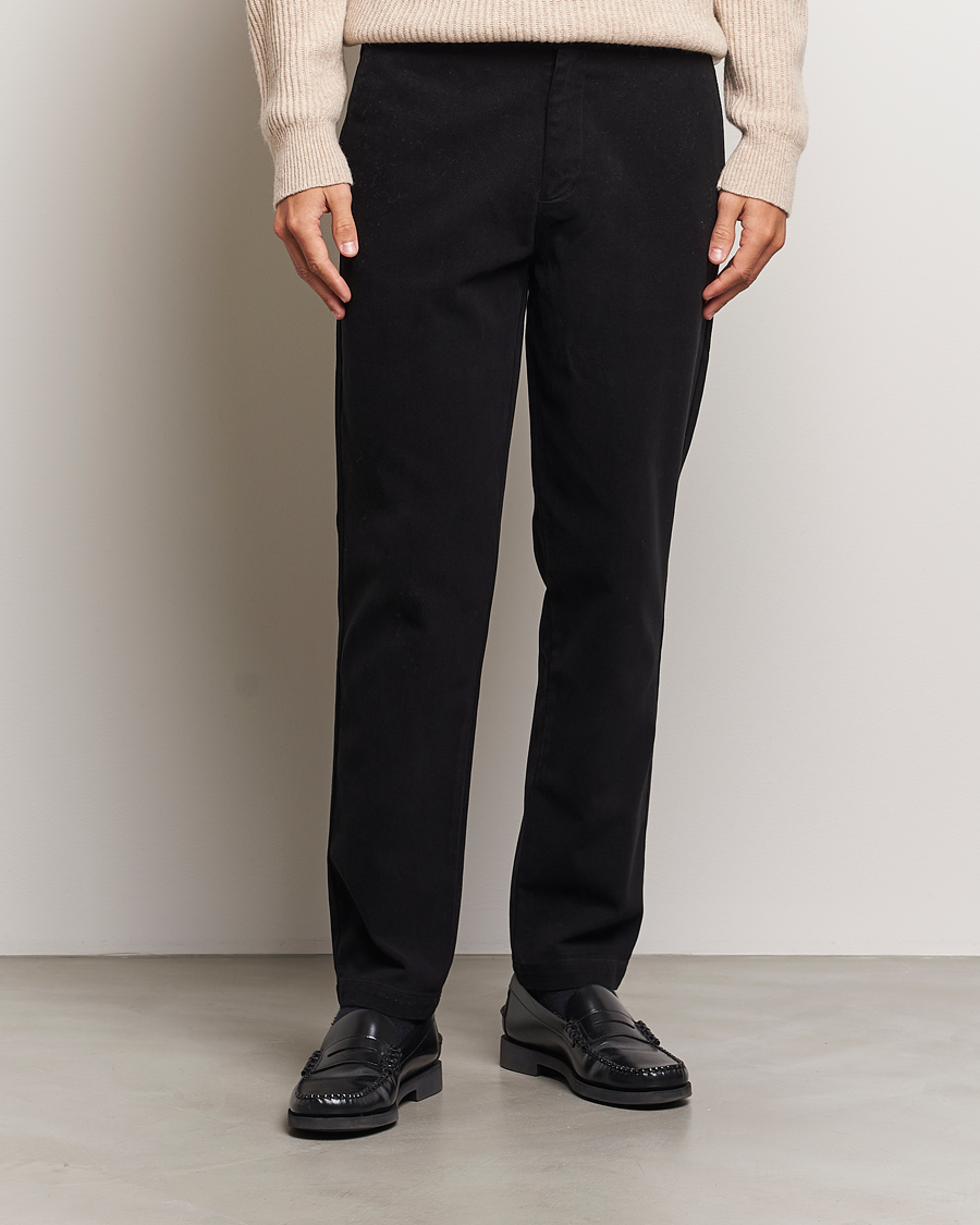 Herr |  | A Day\'s March | Miller Cotton Lyocell Trousers Black