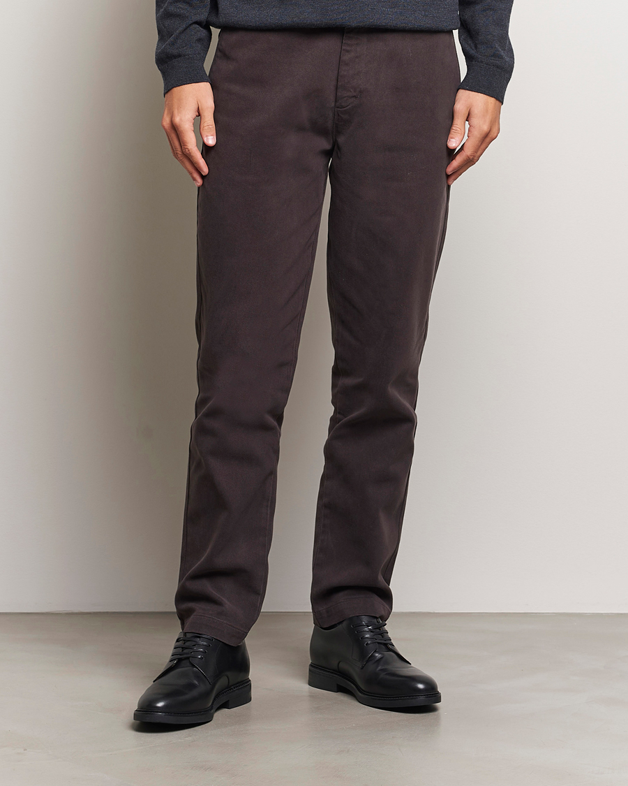 Herr |  | A Day\'s March | Miller Cotton Lyocell Trousers Chocolate