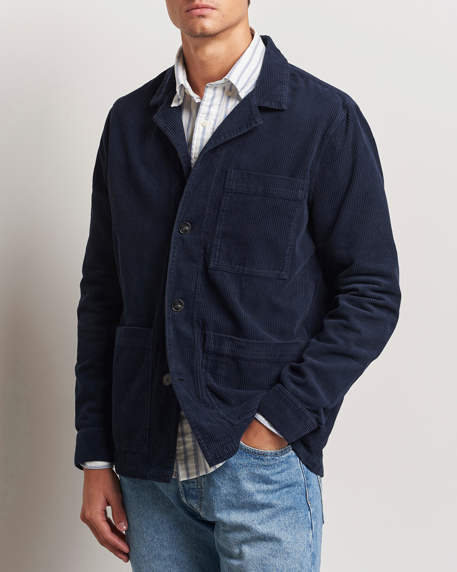 Herr |  | A Day\'s March | Banagher Corduroy Overshirt Navy