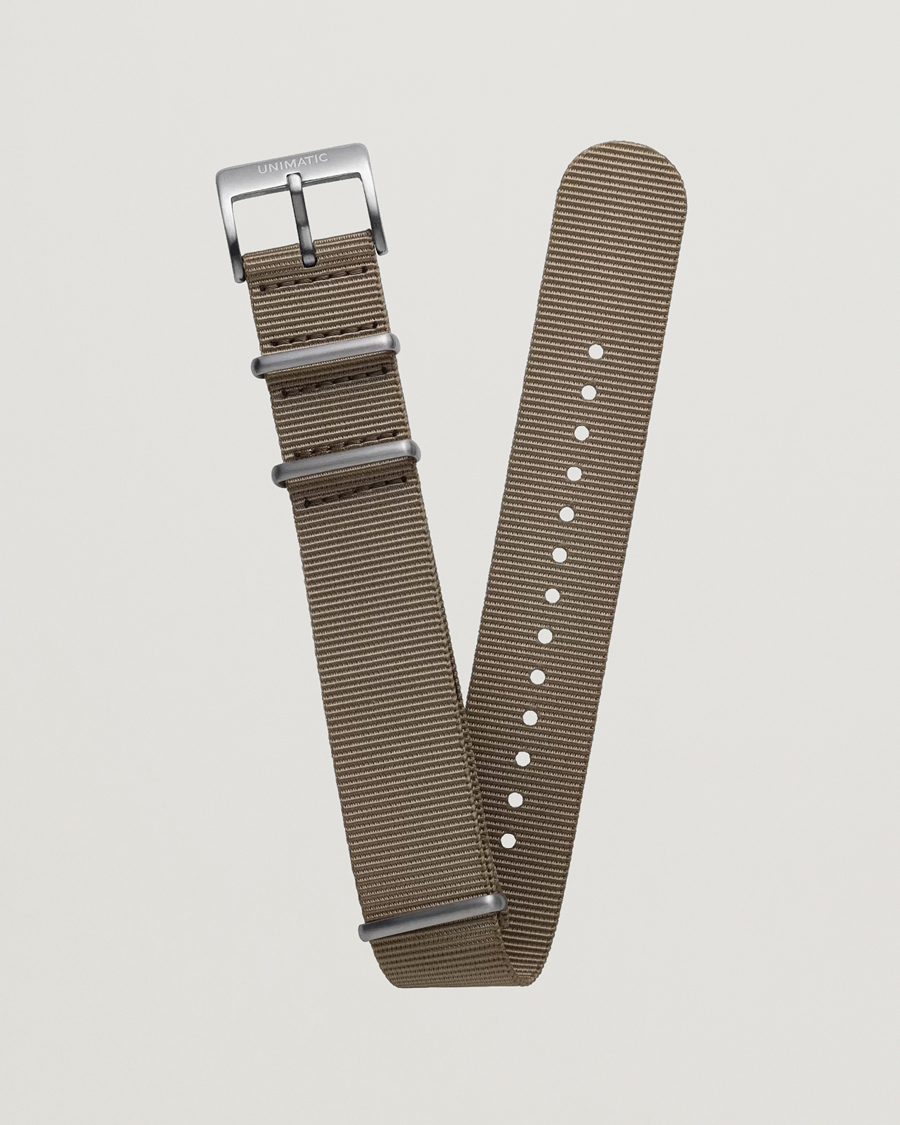 Herr | UNIMATIC Nylon Nato Steel 22m Strap Sand | UNIMATIC | Nylon Nato Steel 22m Strap Sand