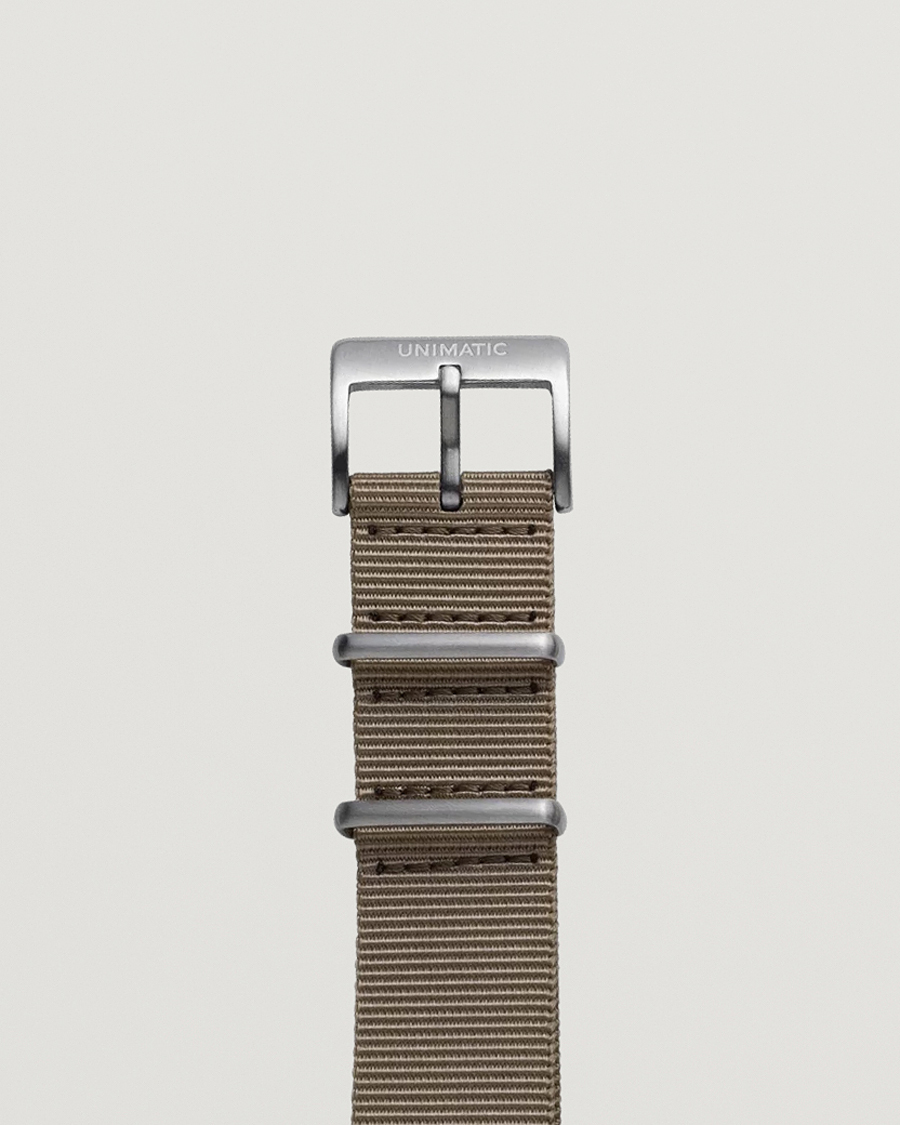 Herr | UNIMATIC Nylon Nato Steel 22m Strap Sand | UNIMATIC | Nylon Nato Steel 22m Strap Sand