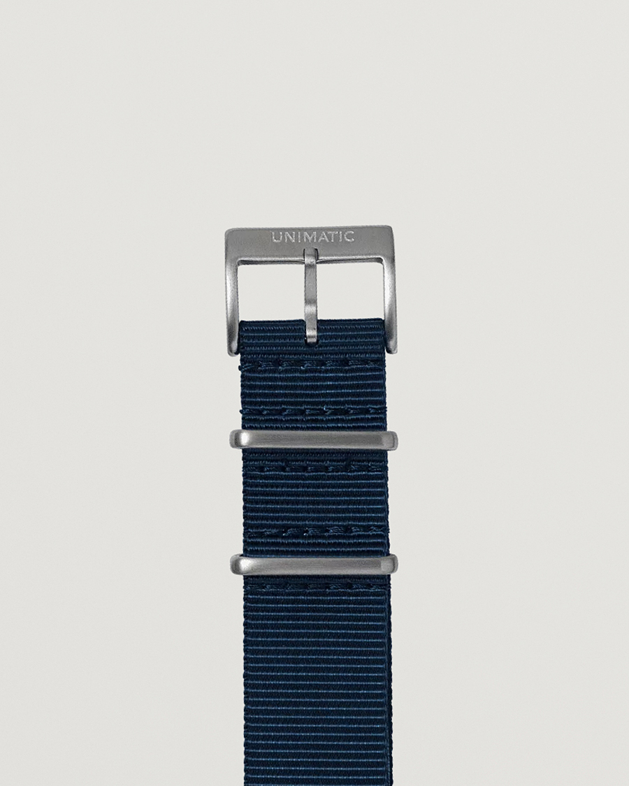 Herr |  | UNIMATIC | Nylon Nato Steel 22mm Strap Vintage Navy