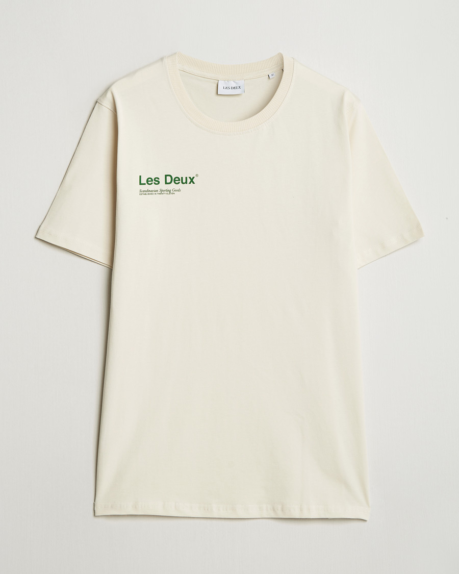 Herr | T-Shirts | LES DEUX | Brody Printed T-shirt 2.0 Ivory