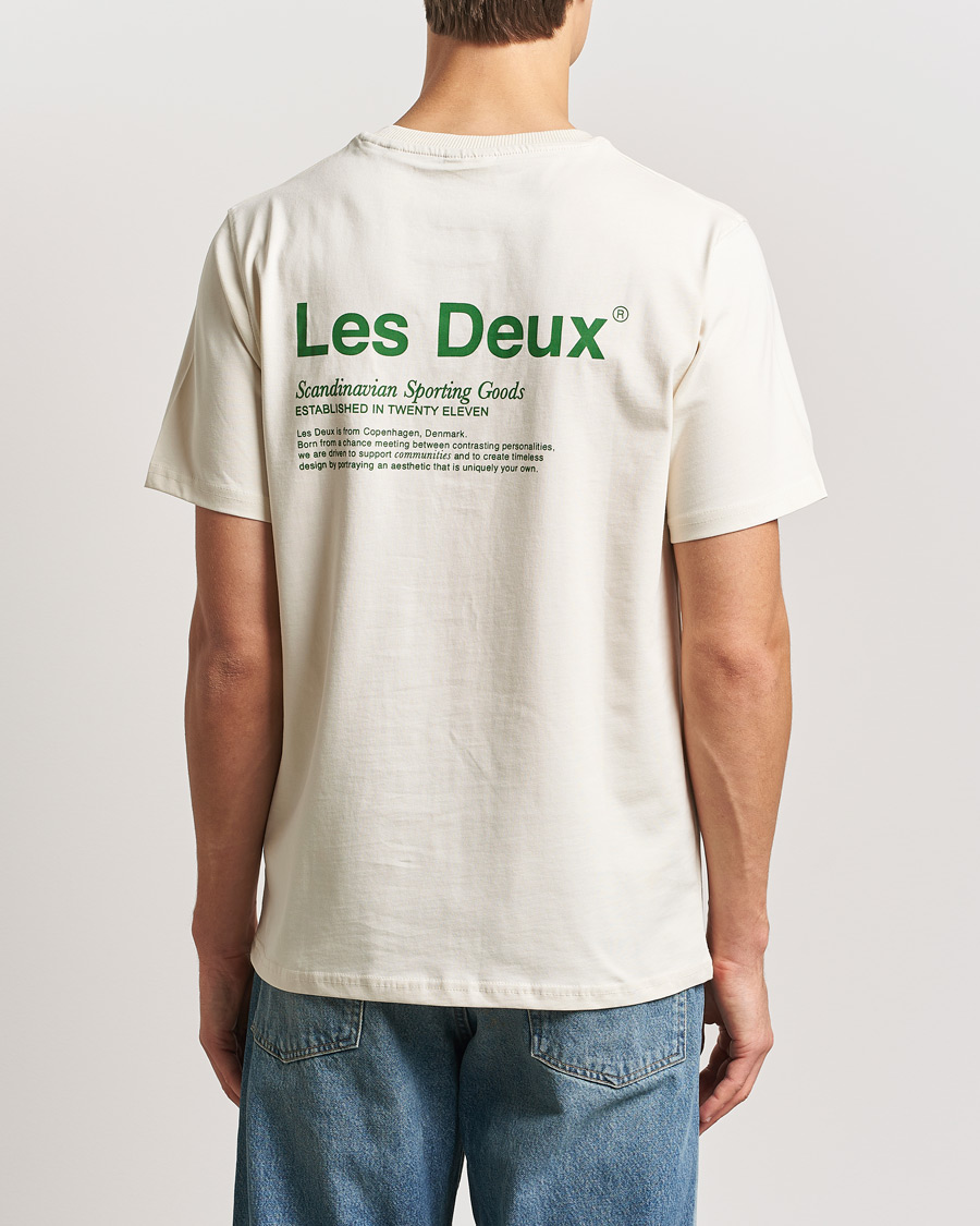 Herr | T-Shirts | LES DEUX | Brody Printed T-shirt 2.0 Ivory