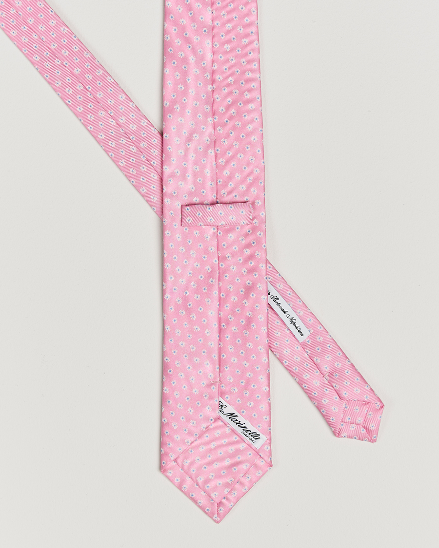 Herr |  | E. Marinella | 3-Fold Printed Silk Tie Pink