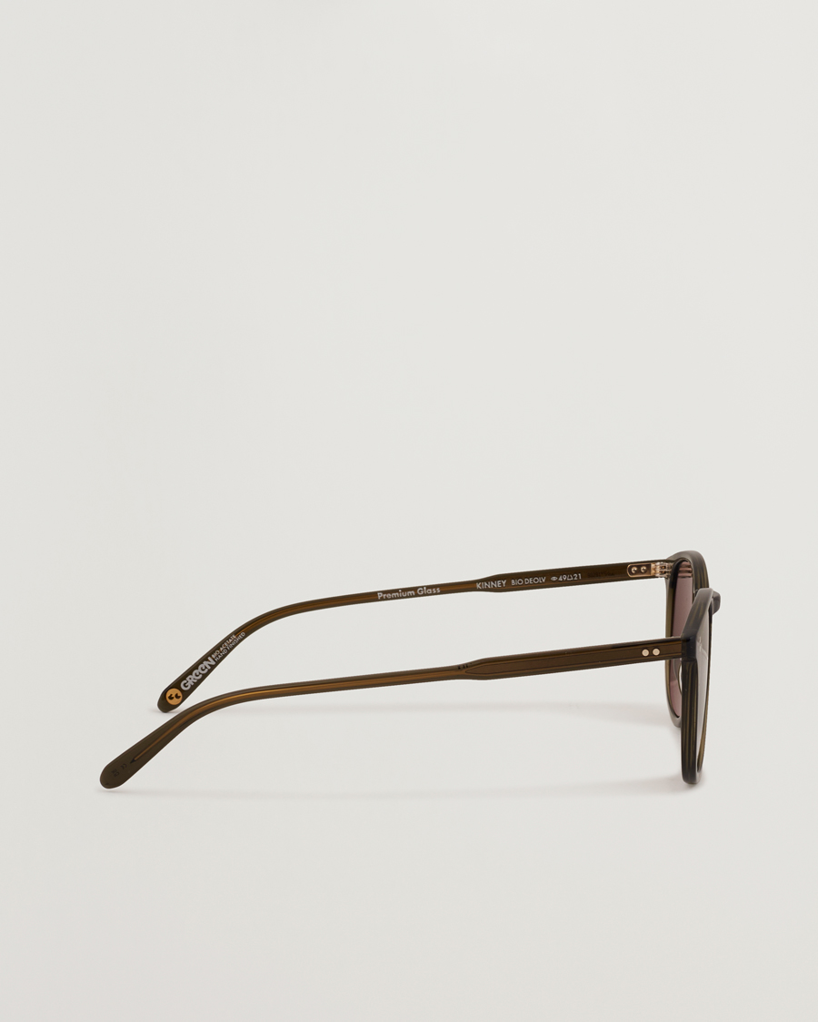 Herr |  | Garrett Leight | Kinney 49 Sunglasses Olive/Green