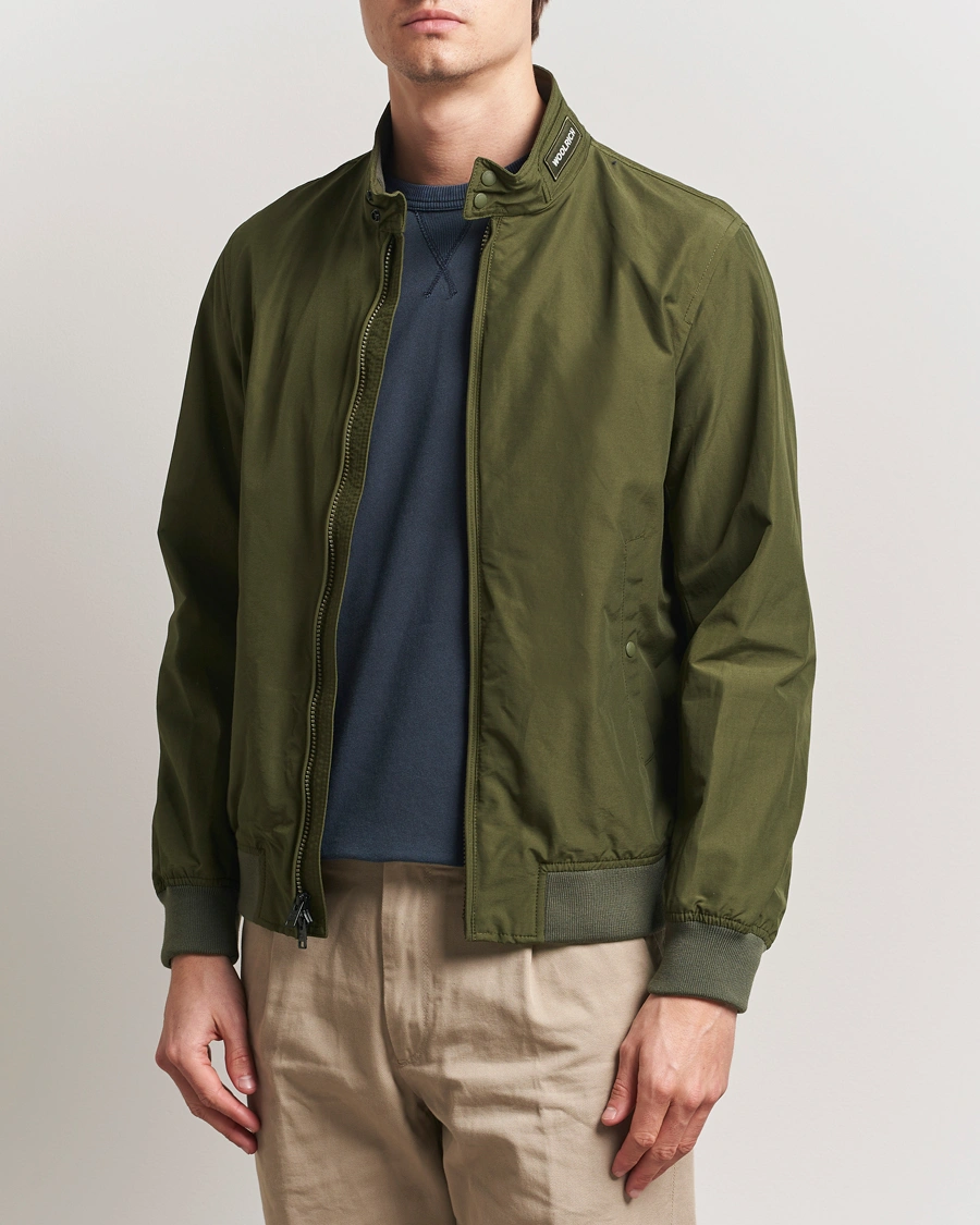 Herr | Jackor | Woolrich | Cruiser Bomber Jacket Greenstone