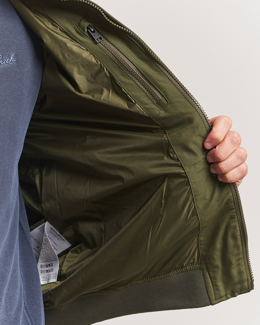 Herr | Jackor | Woolrich | Cruiser Bomber Jacket Greenstone