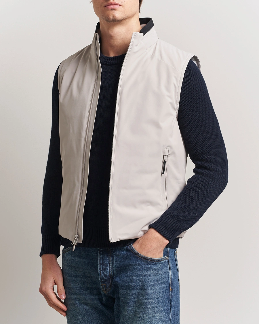Herr | Västar | Woolrich | Sailing Two Layer Vest Dove