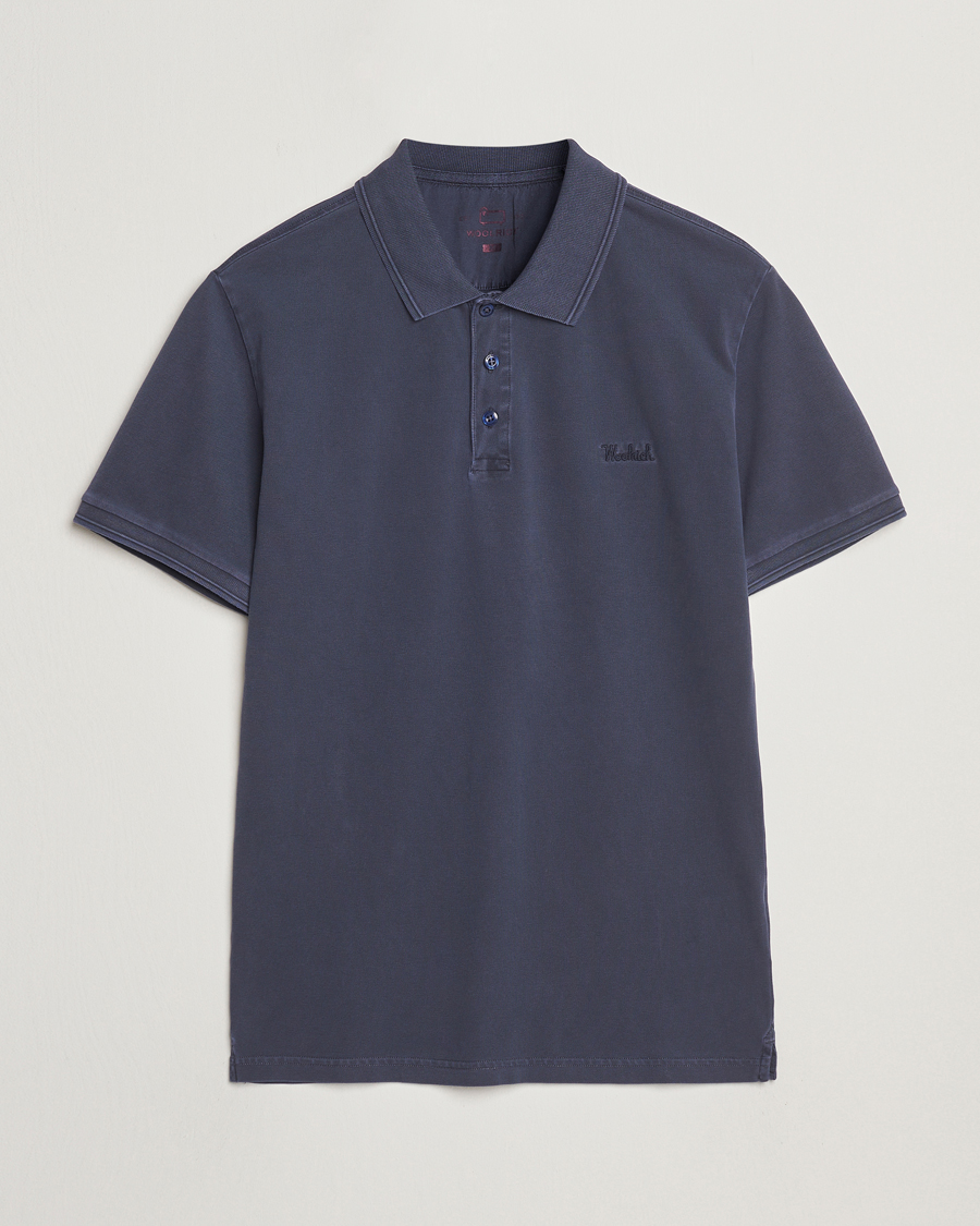 Herr | Pikéer | Woolrich | Mackinack Polo Melton Blue