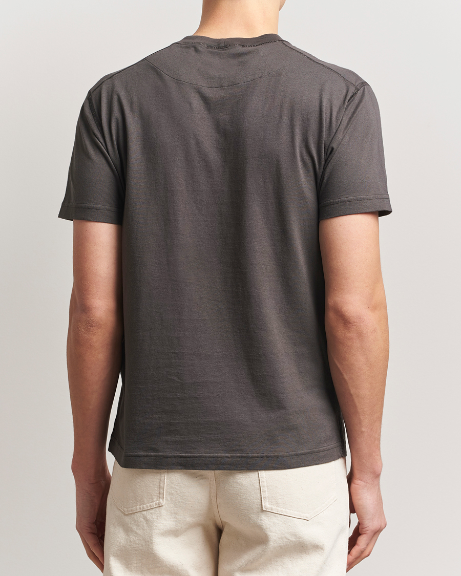Herr | T-Shirts | Stone Island | Organic Cotton Fissato Effect T-Shirt Charcoal