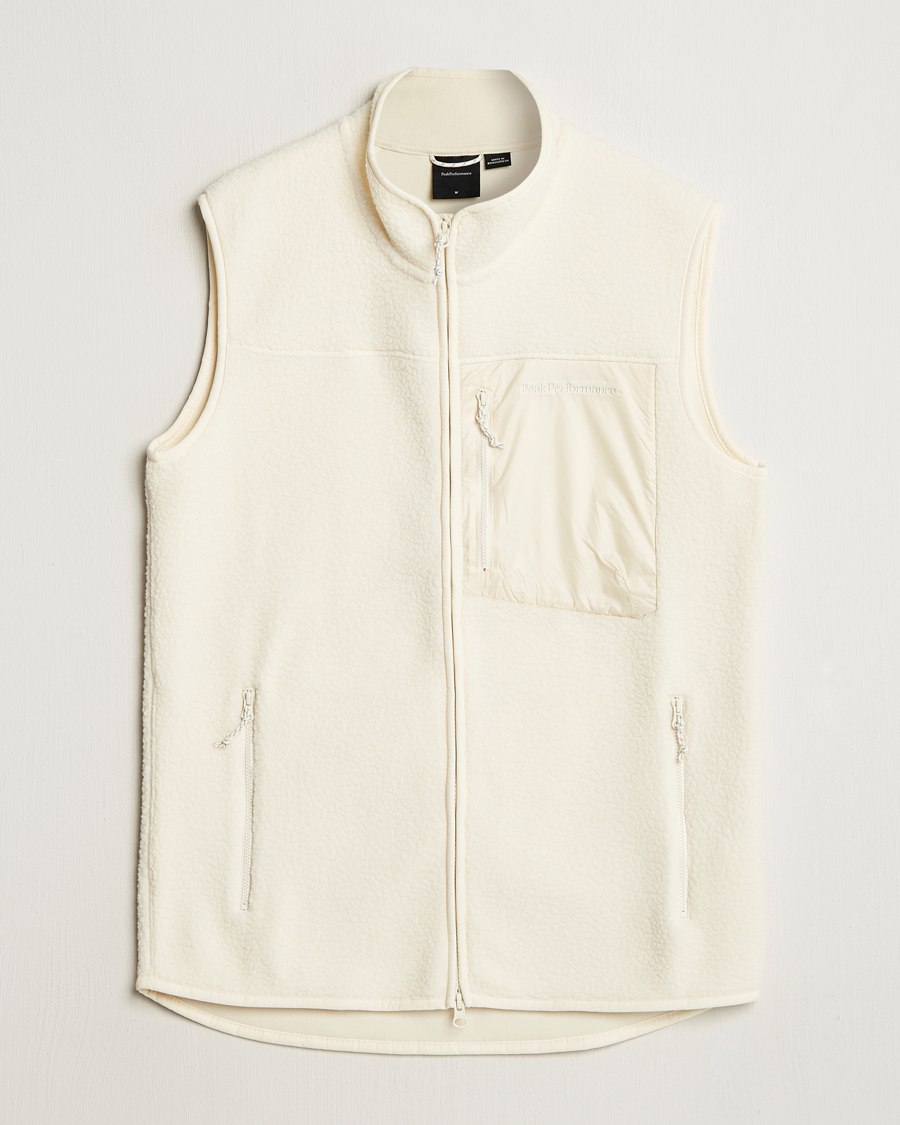 Herr | Västar | Peak Performance | Pile Vest Vintage White