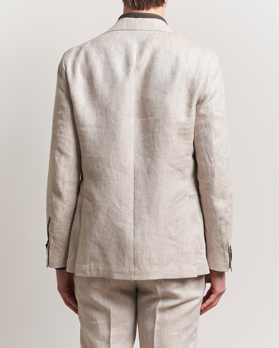Herr | Kavajer | Oscar Jacobson | Ferry Soft Linen Blazer Beige