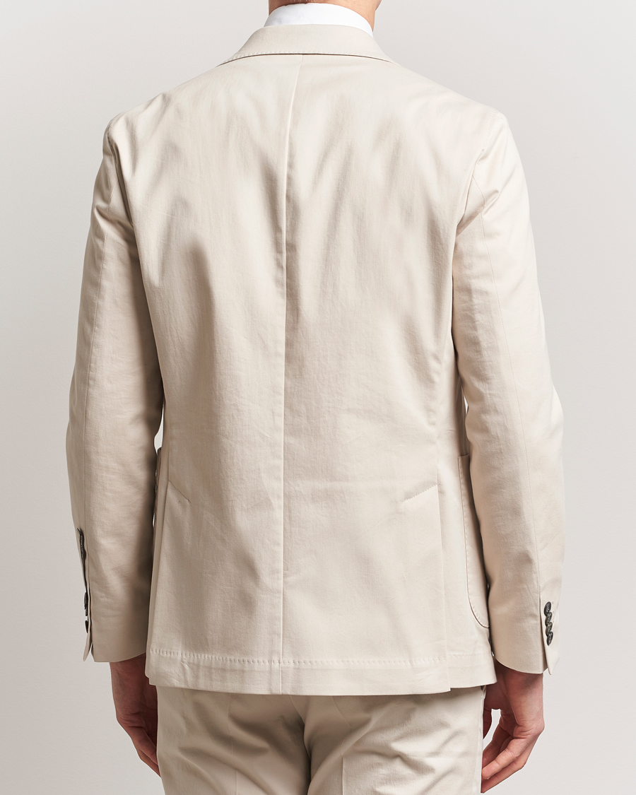 Herr | Kavajer | Oscar Jacobson | Ferry Patch Cotton Blazer Beige