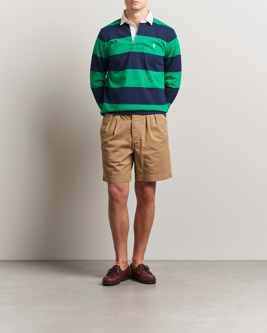 Herr | Tröjor | Polo Ralph Lauren | Barstriped Rugger Navy/Clover