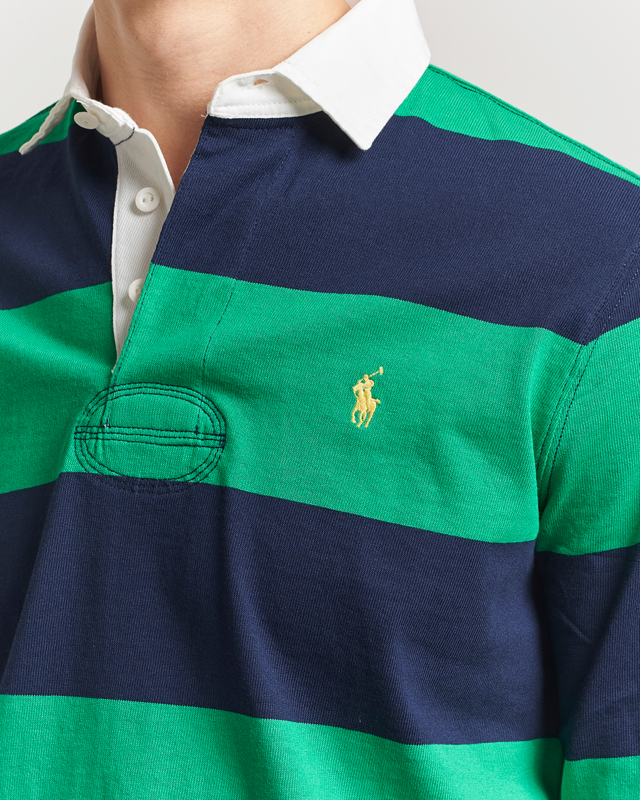 Herr | Tröjor | Polo Ralph Lauren | Barstriped Rugger Navy/Clover