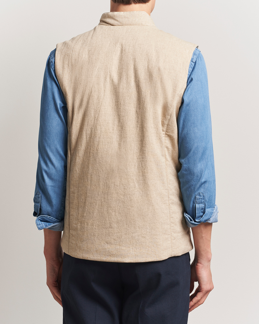 Herr | Jackor | Stenströms | Linen/Alcantar Vest Beige