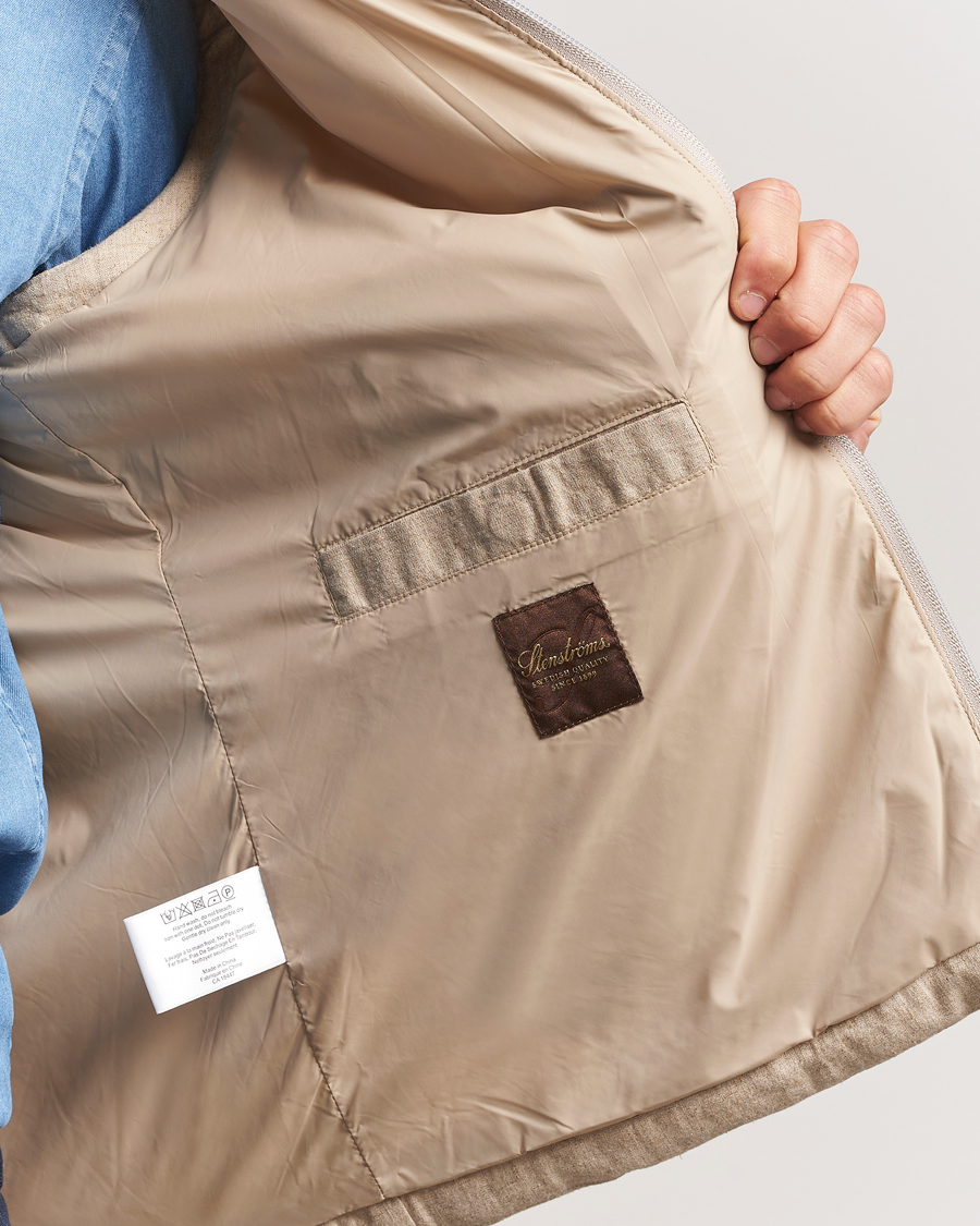 Herr | Jackor | Stenströms | Linen/Alcantar Vest Beige