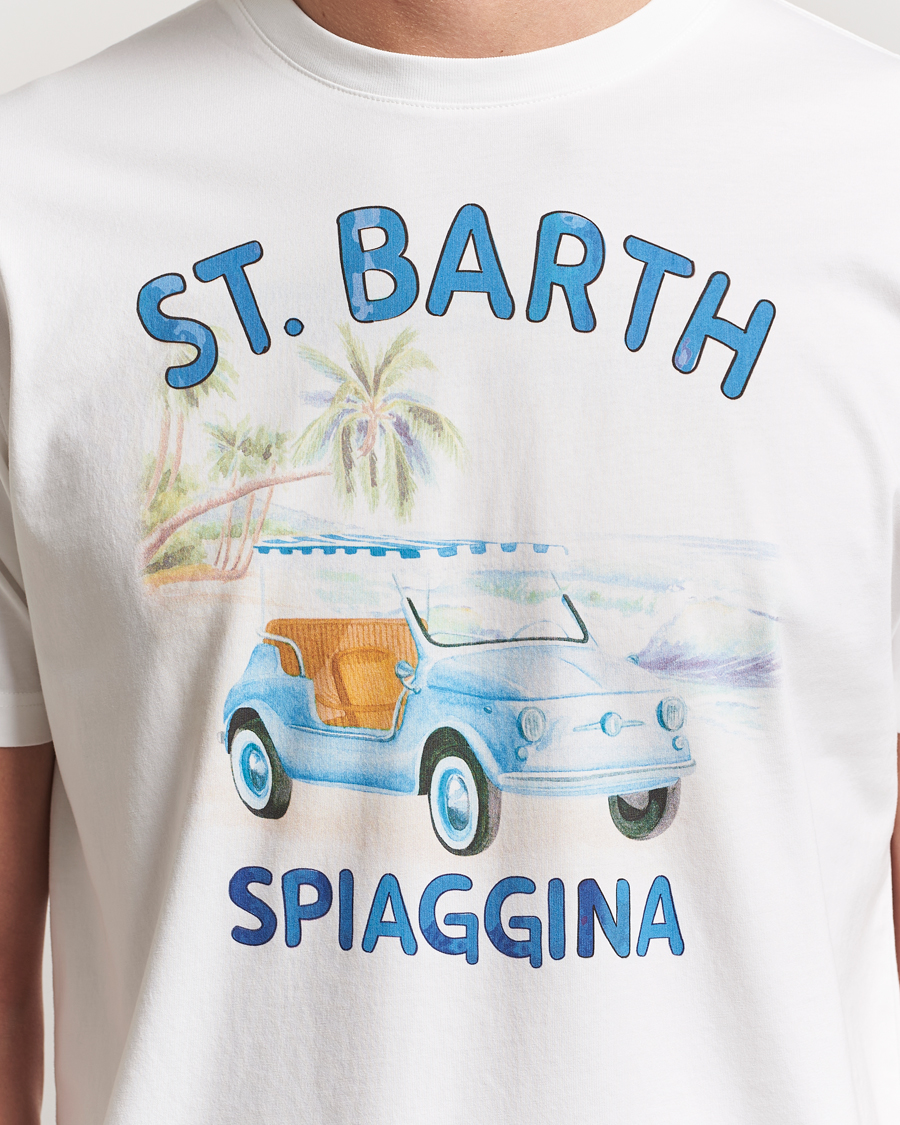 Herr | T-Shirts | MC2 Saint Barth | Printed Cotton T-Shirt Spiaggina