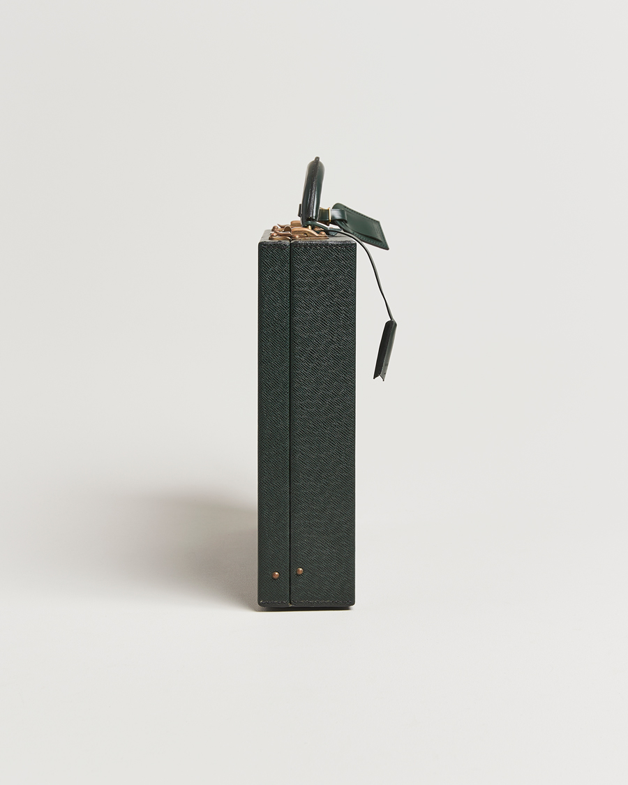 Herr | Pre-Owned & Vintage Bags | Louis Vuitton Pre-Owned | Diplomat Briefcase Taiga Green