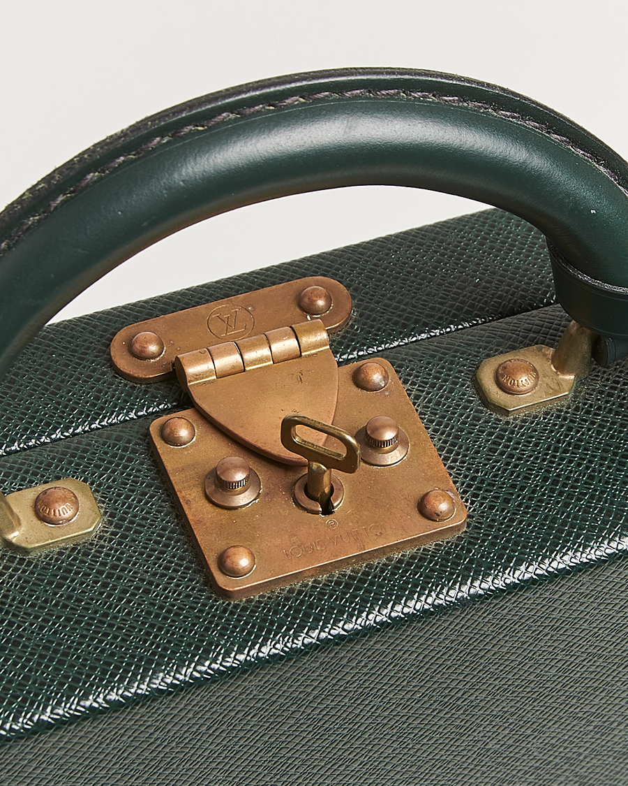 Herr | Pre-Owned & Vintage Bags | Louis Vuitton Pre-Owned | Diplomat Briefcase Taiga Green