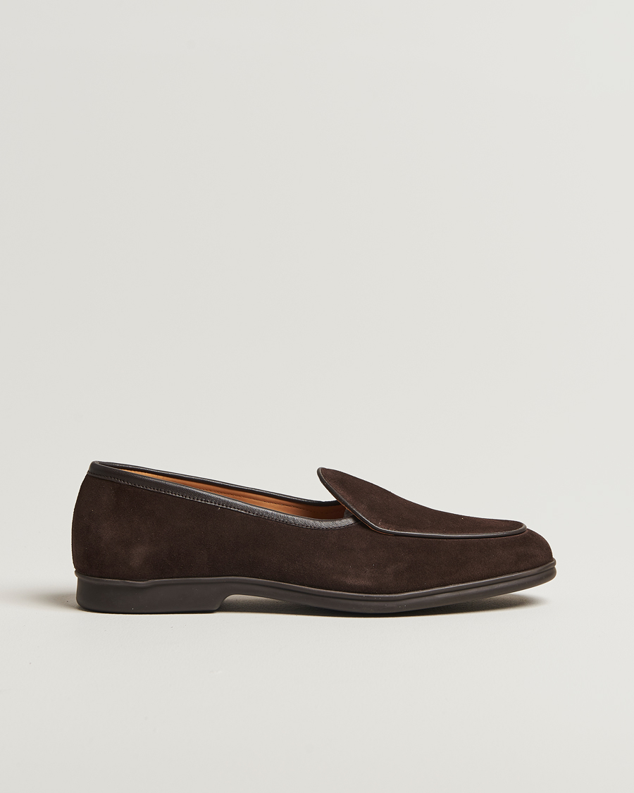 Herr | Loafers | Myrqvist | Ängby Walker Loafer Dark Brown Suede