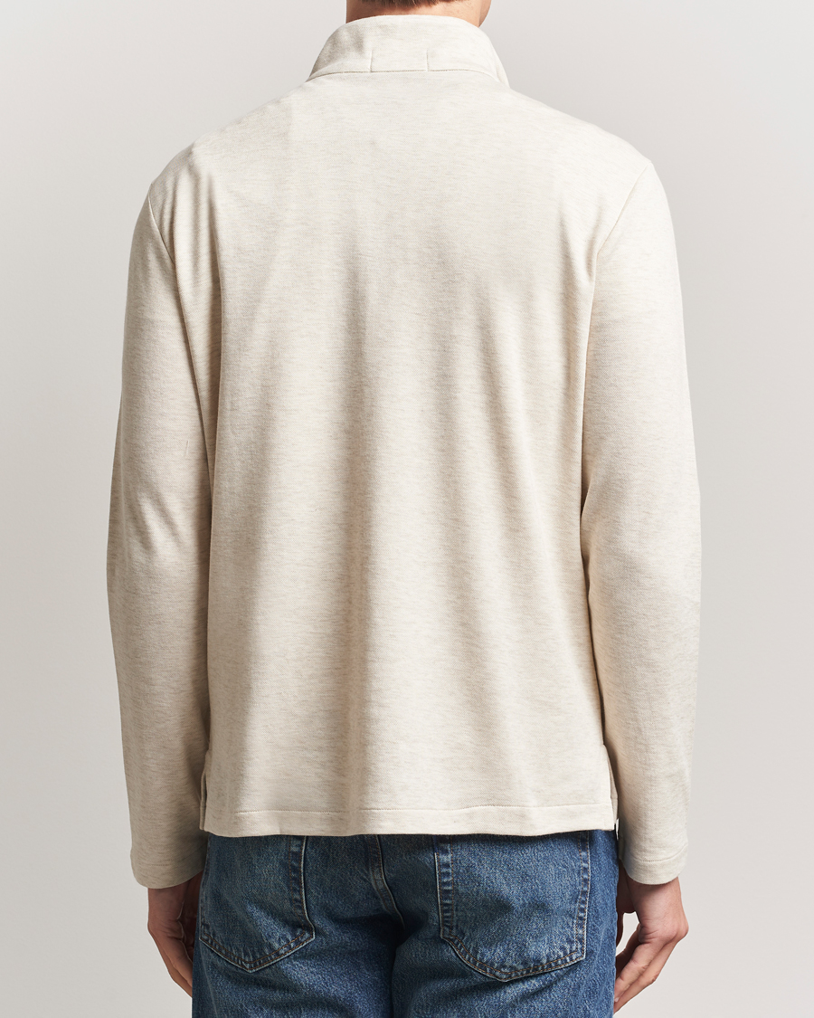 Herr | Tröjor | Polo Ralph Lauren | Cotton/Nylon Half Zip Chalk Heather