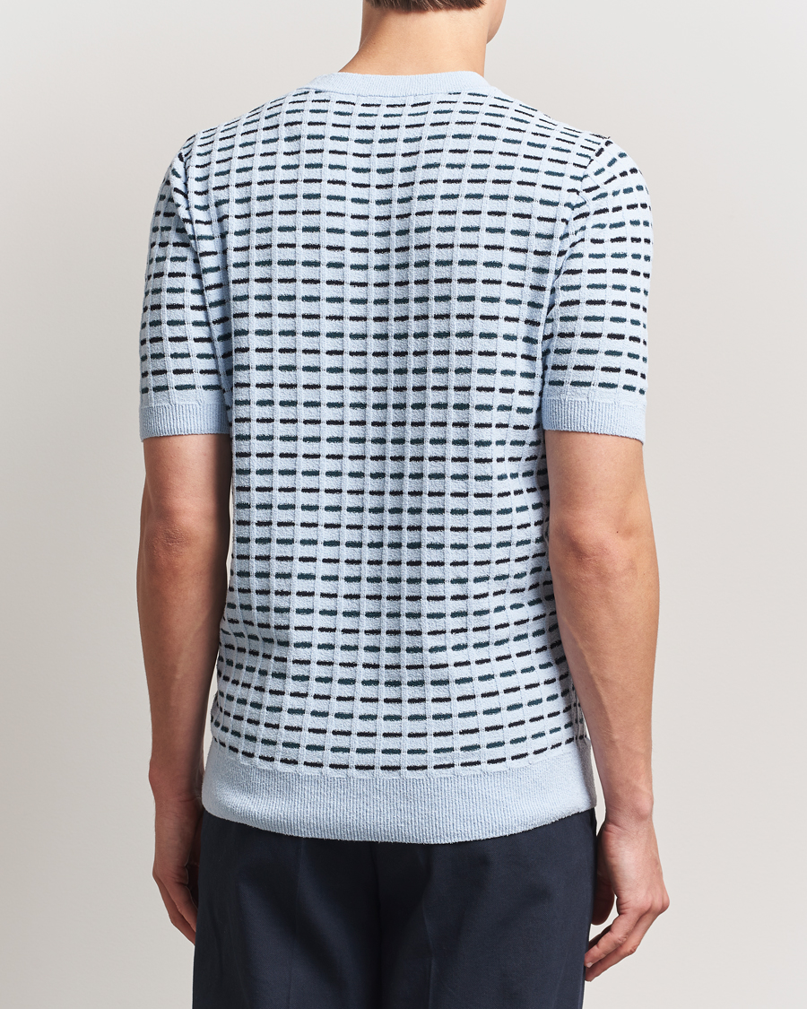 Herr | T-Shirts | Fred Perry | Bouclé Ribbed Knitted T-Shirt Light Smoke