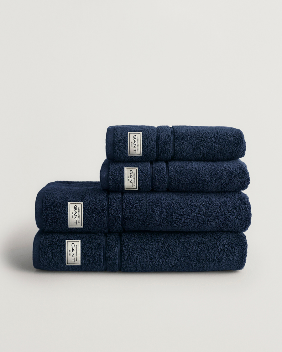 Herr | GANT 4-Pack Premium Towel Marine | GANT | 4-Pack Premium Towel Marine