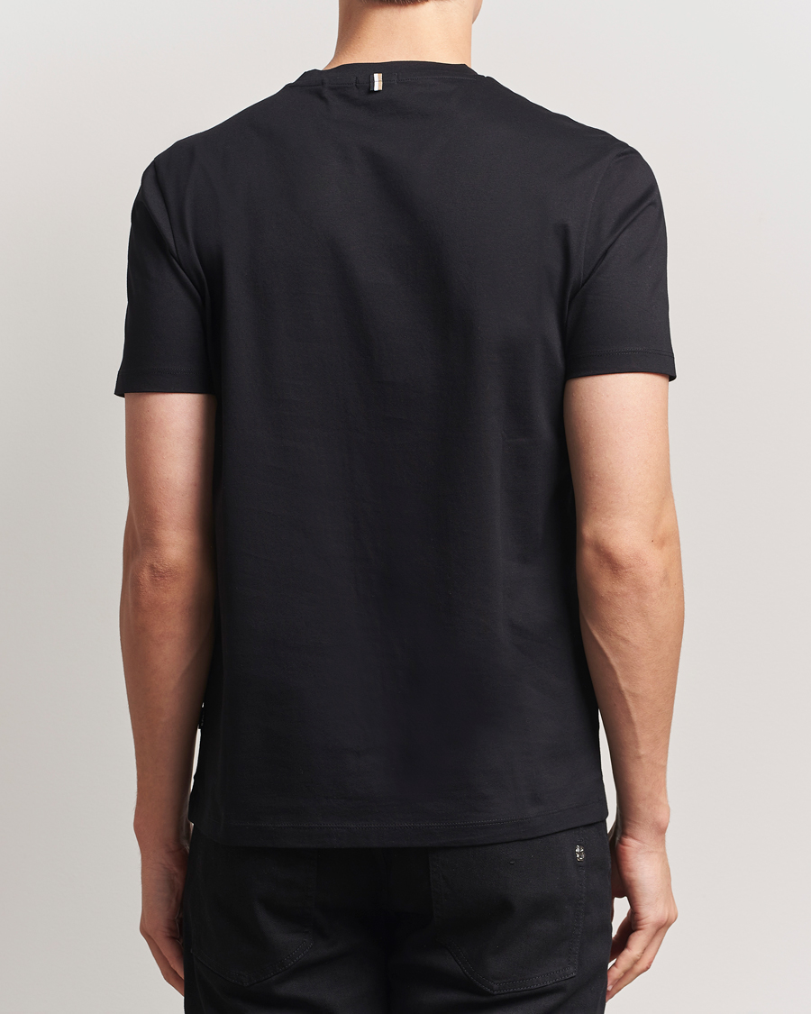 Herr | T-Shirts | BOSS BLACK | Tessler Mercerized Crew Neck T-Shirt Black