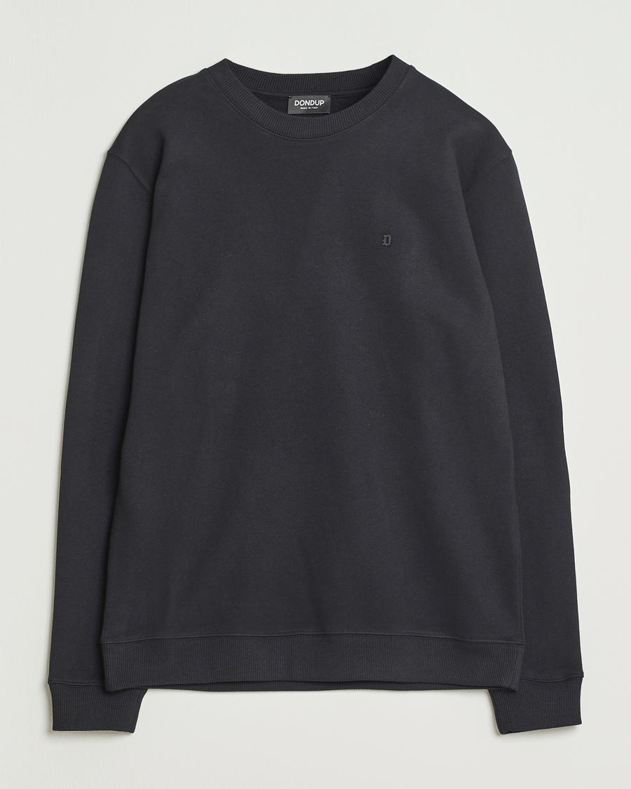 Herr | Tröjor | Dondup | Logo Crew Neck Sweatshirt Black