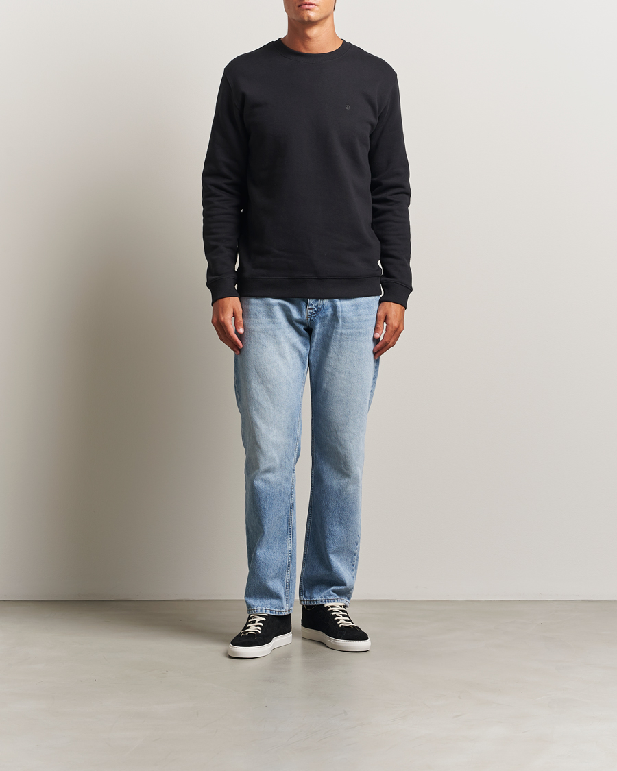 Herr | Tröjor | Dondup | Logo Crew Neck Sweatshirt Black