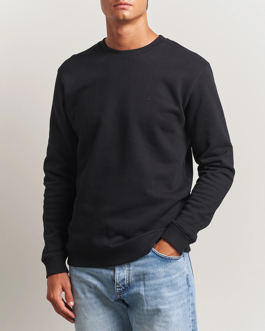 Herr | Tröjor | Dondup | Logo Crew Neck Sweatshirt Black