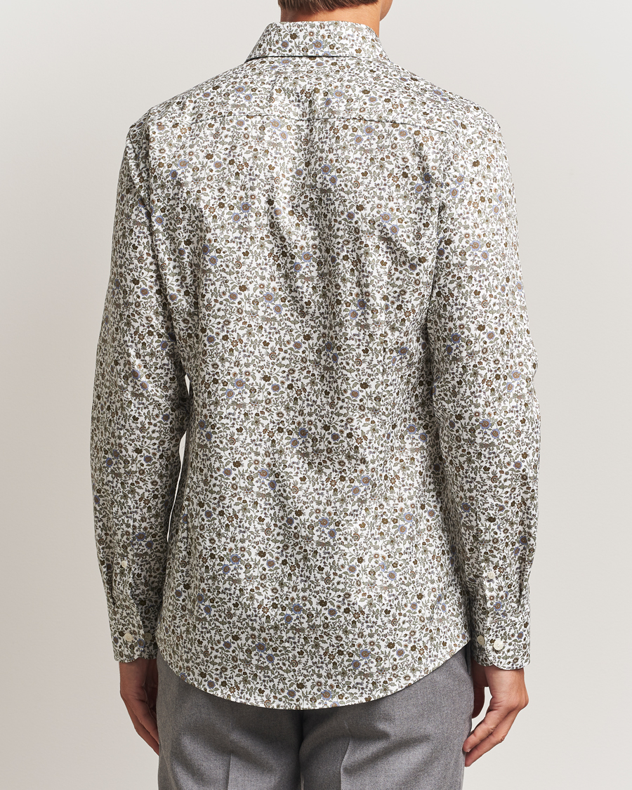 Herr | Skjortor | Eton | Slim Fit Signature Twill Floral Print Shirt White