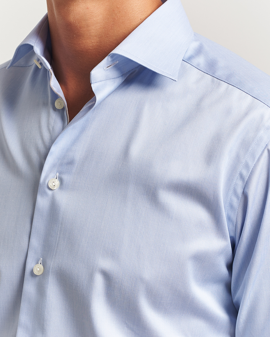 Herr | Skjortor | Eton | Slim Fit Signature Twill Paspoal Shirt Light Blue