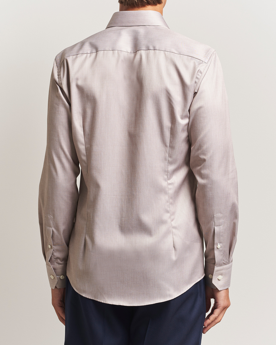 Herr | Skjortor | Eton | Slim Fit Signature Twill Paspoal Shirt Beige