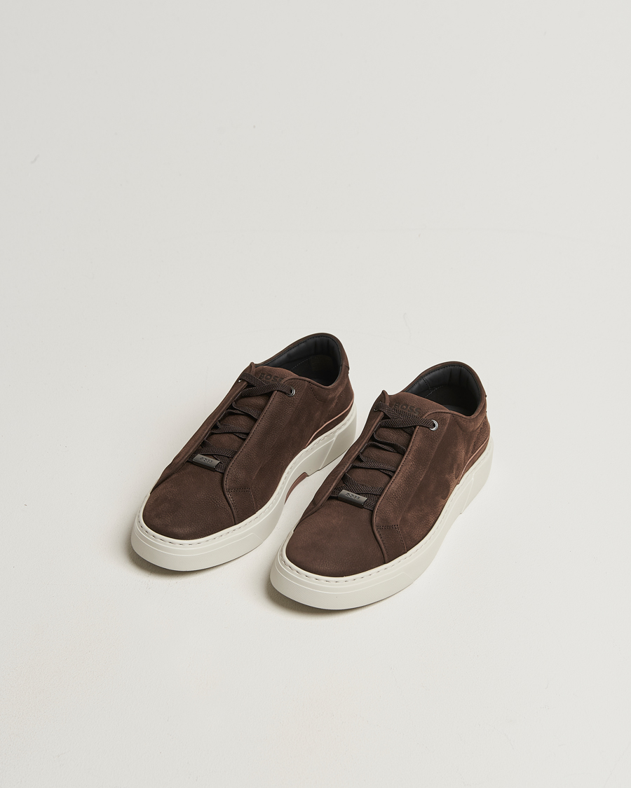Herr | Sneakers | BOSS CAMEL | Gary Nubuck Sneaker Dark Brown