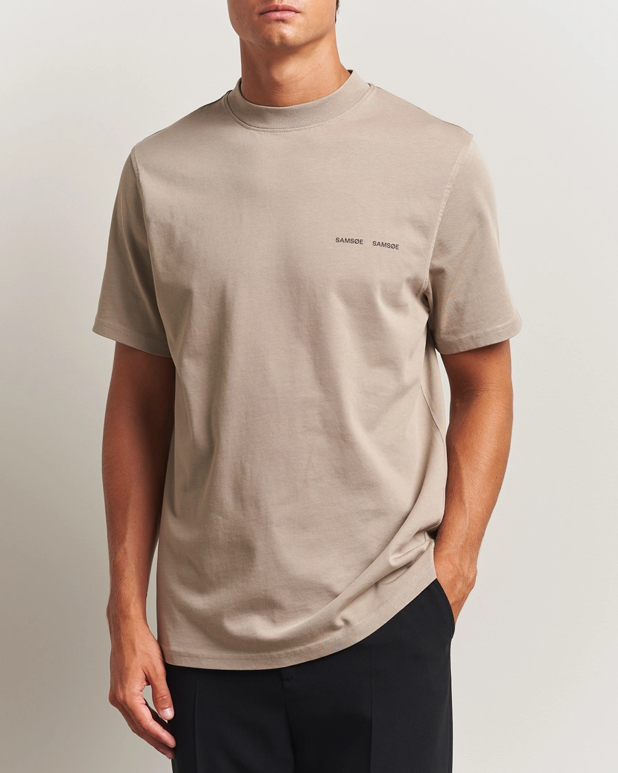 Herr | T-Shirts | Samsøe Samsøe | Norsbro Crew Neck T-Shirt Elephant Skin