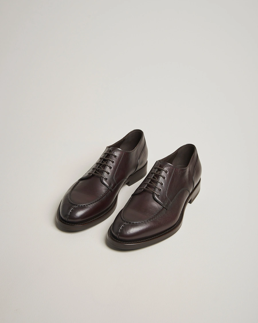 Herr | Derbys | Brunello Cucinelli | Moc Toe Derby Dark Brown Calf