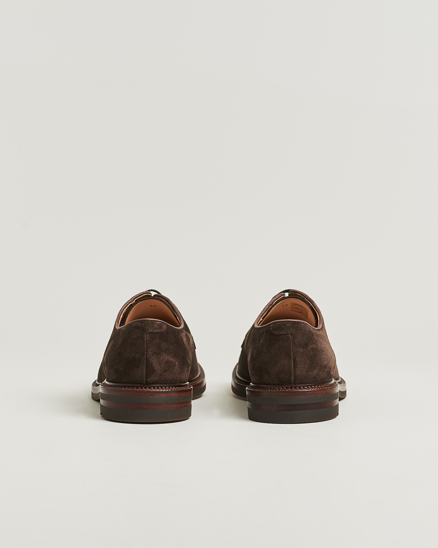 Herr | Derbys | Brunello Cucinelli | Plain Toe Derby Dark Brown Suede