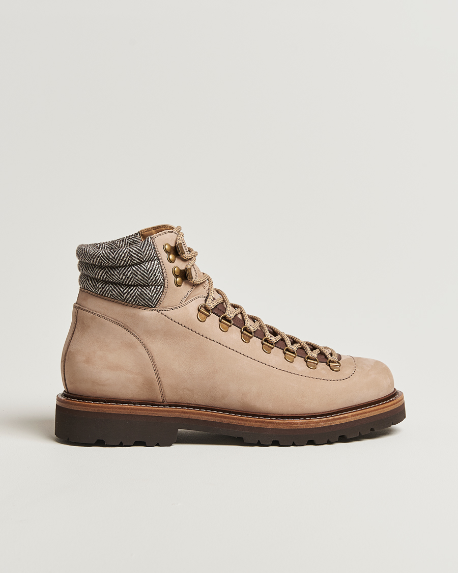 Herr | Kängor | Brunello Cucinelli | Winter Boots Beige Suede