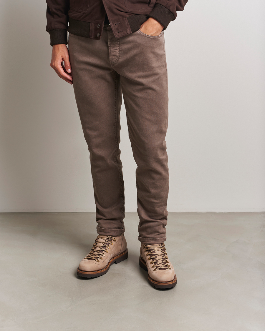 Herr | Kängor | Brunello Cucinelli | Winter Boots Beige Suede